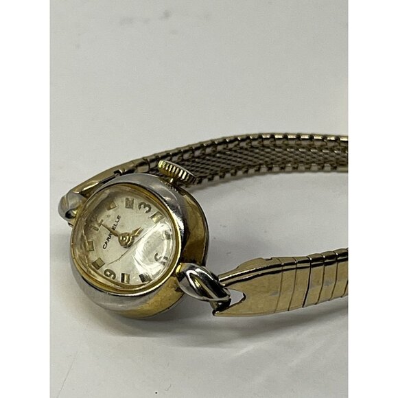 Vintage Caravelle Ladies Manual Wind Watch Working Gold Tone Made In Hong Kong - Picture 3 of 13